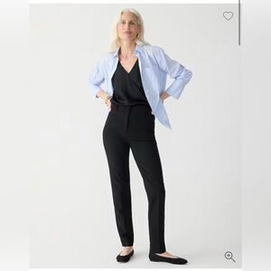 J. Crew Black Suit pants high rise Cameron